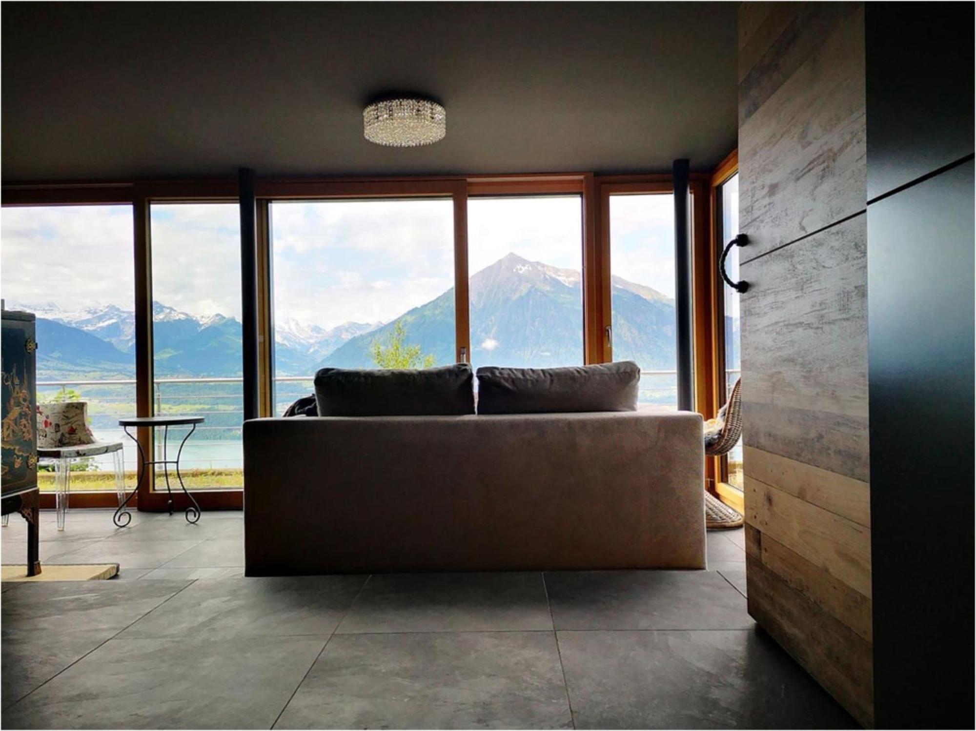 Chalet With View Of The Mountains And The Thun Lake Sigriswil Extérieur photo