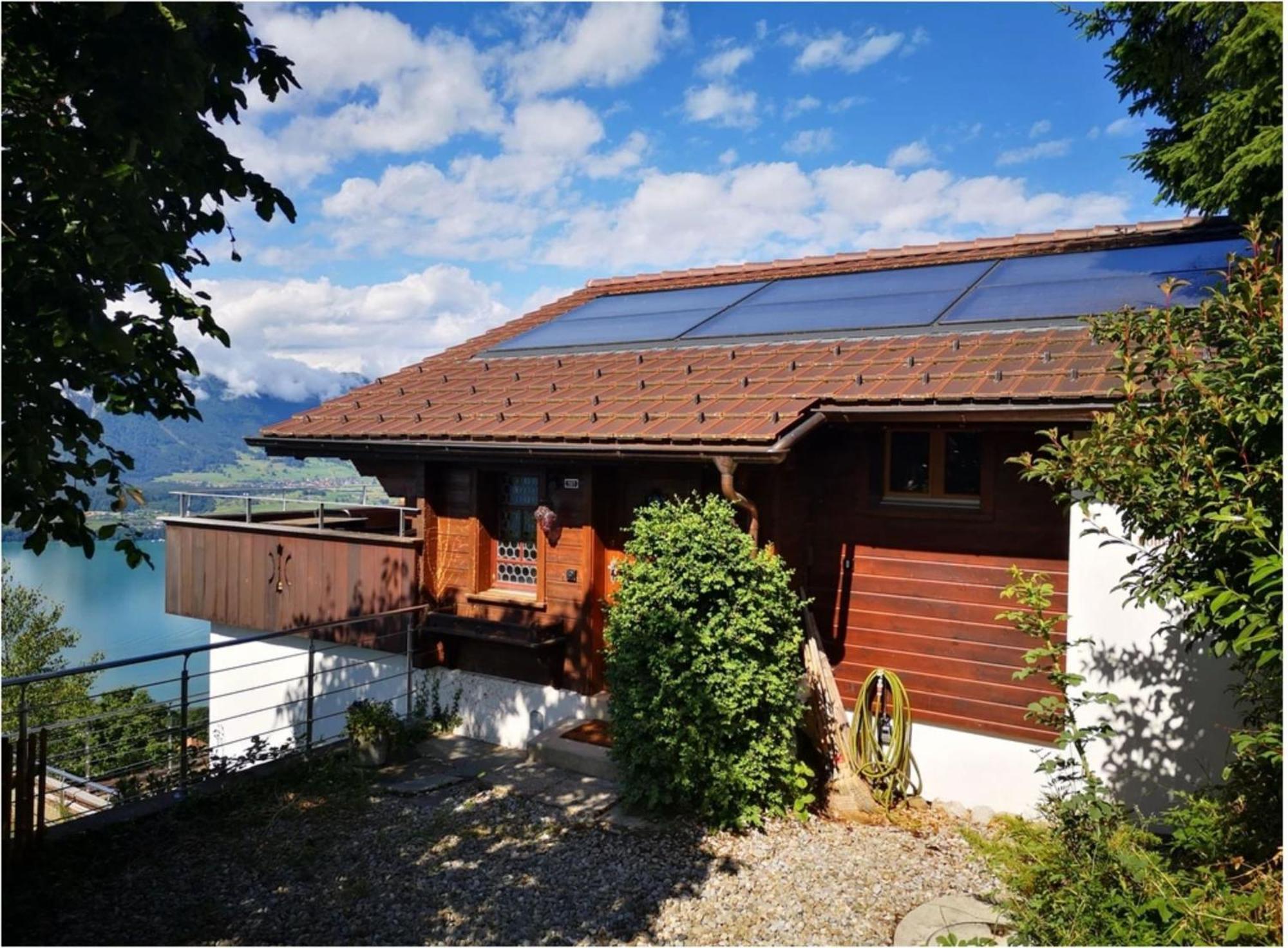 Chalet With View Of The Mountains And The Thun Lake Sigriswil Extérieur photo