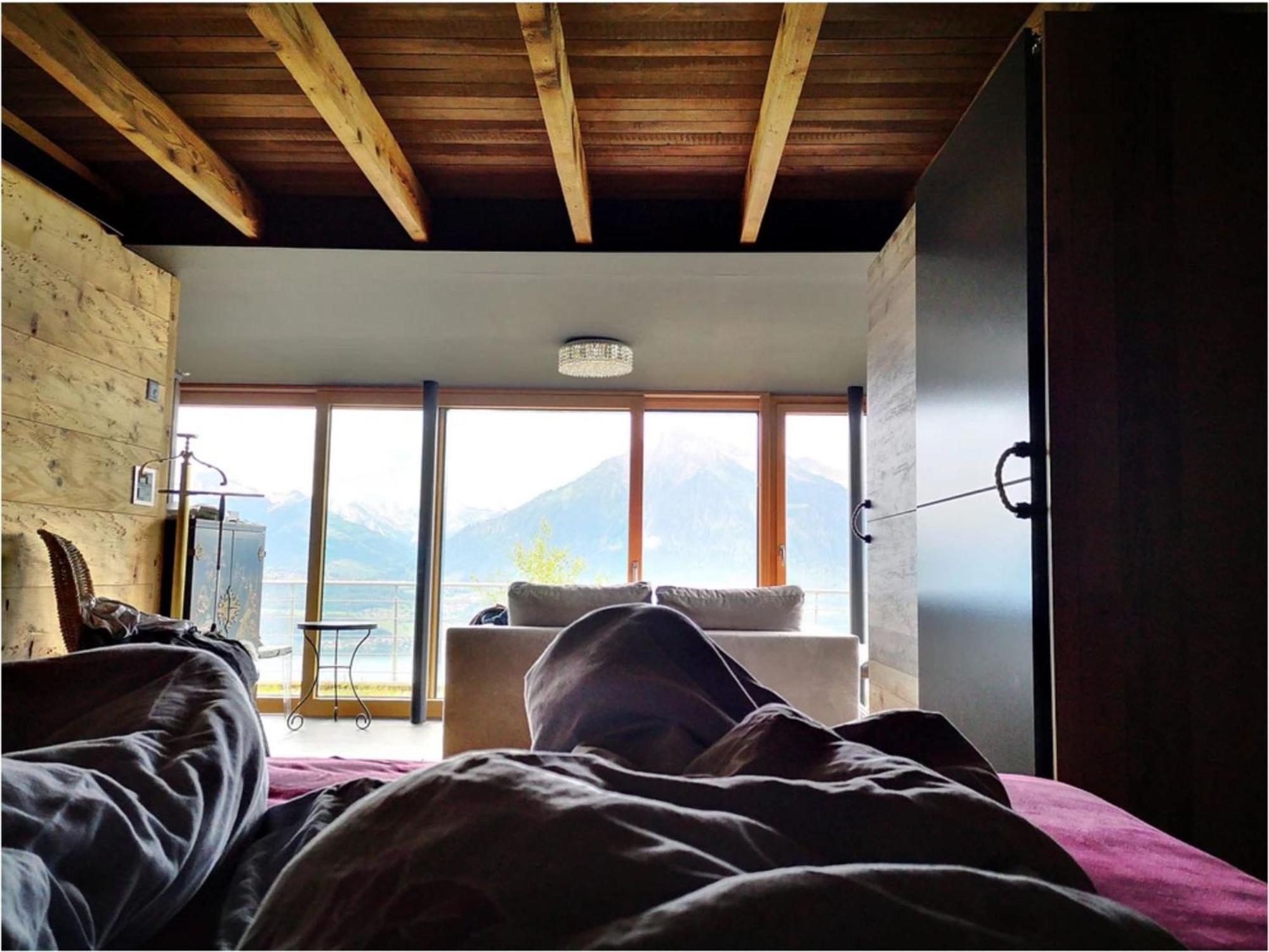 Chalet With View Of The Mountains And The Thun Lake Sigriswil Extérieur photo